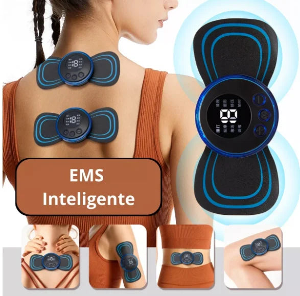 Mini Massageador EMS Estimulador Elétrico Portátil Para Alívio Da Dor Muscular